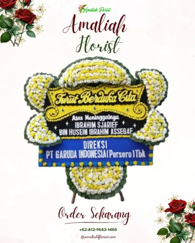 Papan Bunga Duka di Layang