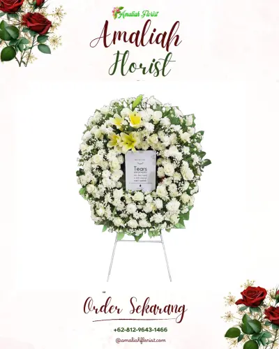 Krans Bunga Duka Cita di Layang