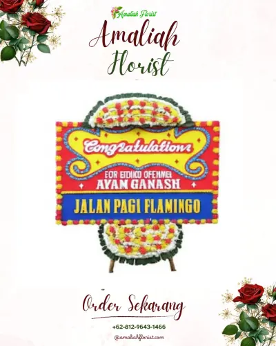 Bunga Papan Congratulation di Layang